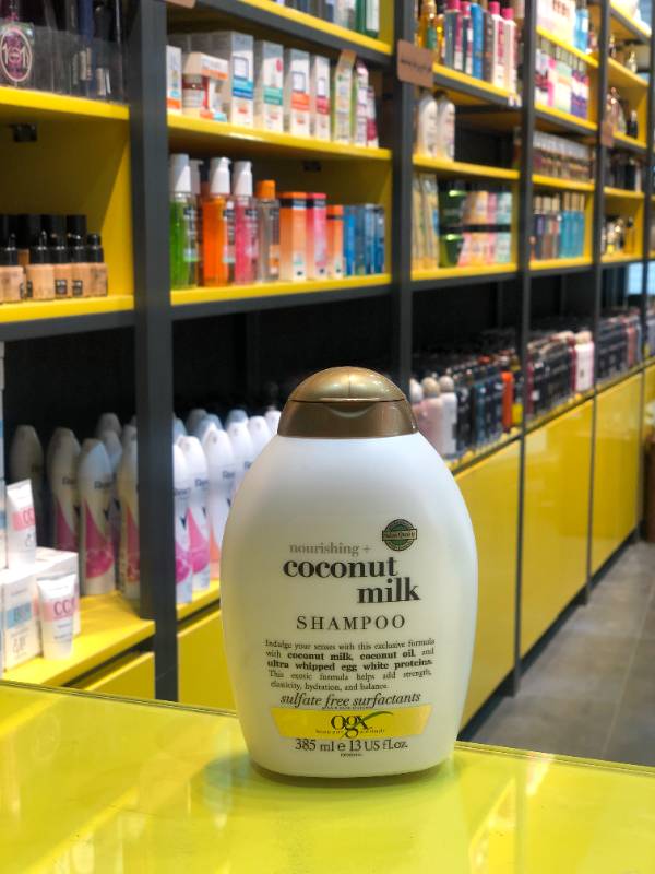 شامپو مو او جی ایکس مدل Coconut Milk حجم 385 میلی لیتر